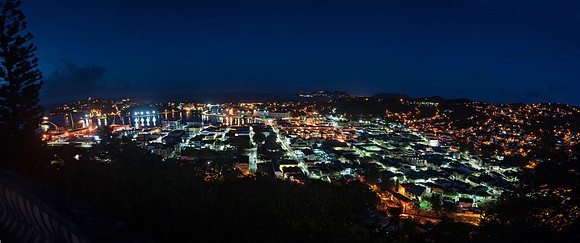Castries By Night Panorama1