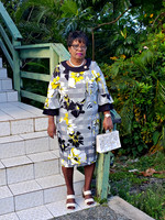 Gertrude in her nice Dan Dan on Easter Sunday
